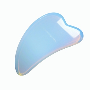 Iridescent Opalite Dolphin Gua Sha Transparent Blue Crystal Scraping <b>Massager</b> for Face Lift - Product Image 4