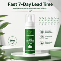 Busa Penumbuh Rambut Keratin 5% Formula Konsentrat Ekstra Kuat Perawatan Minyak Rambut Perawatan Kulit Kepala untuk Pria Wanita