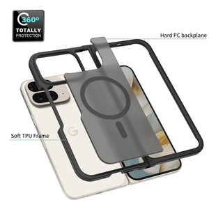 Pure Color Skin Touch Hard Pc Flexible Tpu Phone Case pour <span class=keywords><strong>Google</strong></span> <span class=keywords><strong>Pixel</strong></span> 9 Pro Fold Cover Matte Phone Case pour <span class=keywords><strong>Google</strong></span> 10 Pro Fold - Product Image 2