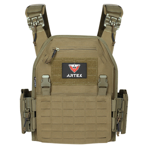 Gilet tactique en polyester 1000D découpé au laser MC – Porte-plaques MOLLE avec système de dégagement rapide – Gilet de protection CS pour l'extérieur - Product Image 1