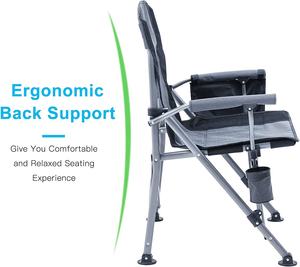 WOQI ارتفاع الظهر مبطن معدن الحديد الحديثة طوي كرسي الحديقة الصيد في الهواء الطلق السفر الشاطئ الاطفال كرسي - Product Image 2