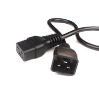 Câble d'alimentation CC VDE C19-C20 16A 250V 3*2.5mm, prise mâle C20, prise femelle C19, câble d'extension pour appareils électroménagers, PDU, UPS, serveur