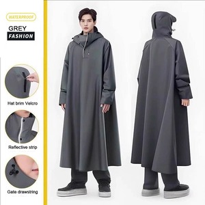 Imperméable long en tissu Oxford tendance <span class=keywords><strong>pour</strong></span> homme et femme, imperméable à capuche <span class=keywords><strong>pour</strong></span> les voyages, la randonnée, la pêche - Product Image 6