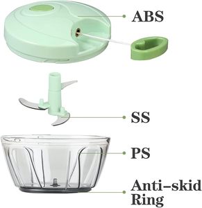 Portable Durable Manual Pulling Garlic Chopper Novel Design for Efficient Chopping Garlic Onion Meat Fruit Vegetable Tool - Product Image 5