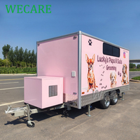 Camion de toilettage mobile pour animaux de compagnie WECARE, station de lavage pour chiens, chariot en libre-service, remorque de toilettage pour chiens avec équipement de salon pour chiens