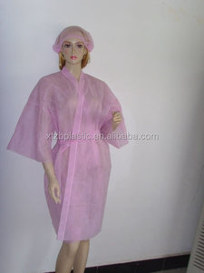 Bata desechable no tejida para salón de peluquería, albornoz, kimono, uniforme, cliente, Spa, Bata - Product Image 6