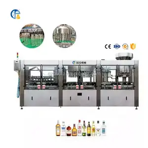 Automatic factory wholesale red white wine beverage juice bottling filling machine production line