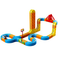 Train Électrique Magnétique Éducatif pour Enfants, Circuit de Rail à Grande Vitesse, Cube Unisexe 1:5 en Plastique, Jouets d'Assemblage DIY pour 4-6 Ans AA