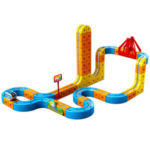 Treno Elettrico Magnetico Educativo per Bambini, Cubo con Pista ad Alta Velocità, Giocattolo in Plastica <span class=keywords><strong>1</strong></span>:5 per Ragazzi, Assemblaggio Fai-da-Te - Product Image 3