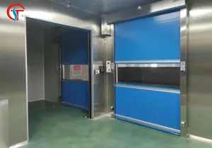 Industrial Electric Operator High Speed Roll Up Door Automatic Plastic Fast High Speed Pvc Doors