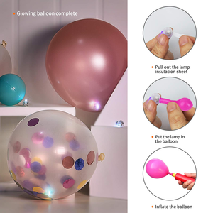 Wholesale New Arrival Mini <b>LED</b> Flash <b>Ball</b> Lamp Battery Powered Durable Round Lamp for Christmas Wedding Party Indoor Decoration - Product Image 2