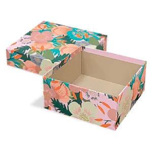 Cajas de colores de cartón con diseño de papel personalizado OEM para embalaje cubiertas de naipes tapa y caja base