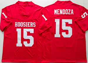 Kaus Sepak Bola Universitas Indiana Pria 15 Fernando Mendoza 5 D'Angelo Ponds Kaus Sepak Bola Universitas AS Jahitan Merah - Product Image 2