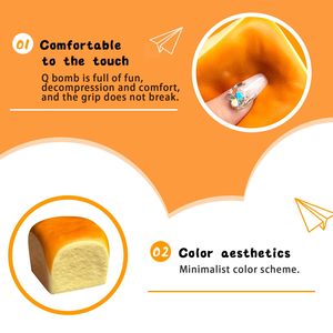 Pelota Antiestrés de Silicona de Compresión Lenta para Aliviar la Ansiedad, Ejercitar la Fuerza y Terapia de Manos - Product Image 6