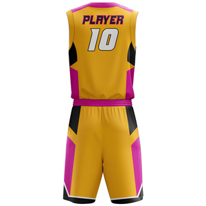 Uniforme de Baloncesto Personalizado de Poliéster/Algodón de la Mejor Calidad, Manga Corta, Transpirable, de Secado Rápido, Hecho a Medida, Nuevo Diseño - Product Image 3