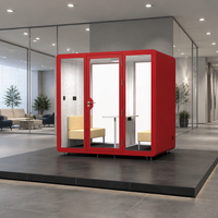 Cabine téléphonique de bureau en acier au design modulaire moderne avec isolation phonique pour hôtels, centres commerciaux, hôpitaux et écoles