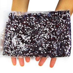 Strass alla rinfusa di pietra di vetro Non Hot Fix di cristallo Flatback Yantuo wholsaleet nero 1 borsa Mobile per scarpe senza piombo - Product Image 2