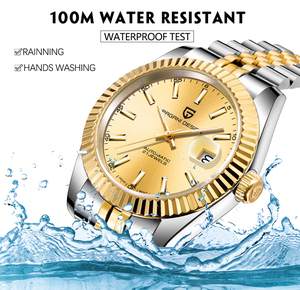 Montre <span class=keywords><strong>Pagani</strong></span> Design 1645 pour homme, mouvement japonais <span class=keywords><strong>NH35A</strong></span>, étanche 10 bars, montre mécanique automatique naturelle pour homme - Product Image 4