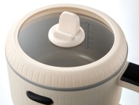 Mini-casserole électrique portable multifonction antiadhésive à chauffage rapide, capacité 1,5 L, économe en énergie, pour la maison et l'hôtellerie