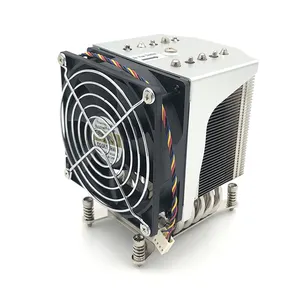 Кулер для процессора COOLSERVER R20 LGA 2011, вентилятор охлаждения 5 тепловых трубок, кулер для процессора 4 Pin PWM PC, тихий вентилятор охлаждения процессора Intel LGA 2011 2066