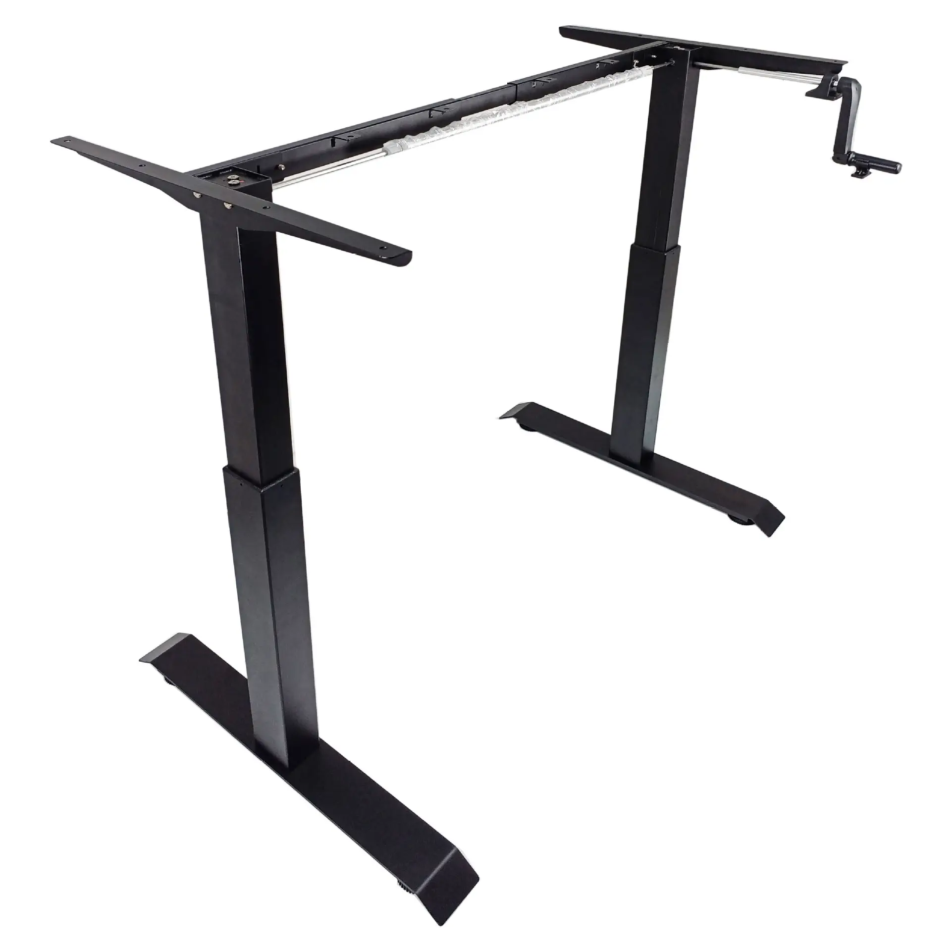 Quadro de mesa manual de ajuste de altura de duas seções, suporte para mesa de assento, usado em vendas
