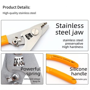 Sợi quang vũ nữ Thoát y 3 cổng lỗ sợi quang Tước công cụ với 6 "xử lý sợi quang Cáp vũ nữ Thoát y công cụ thép không gỉ - Product Image 6