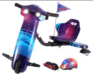 Trottinette électrique 3 roues pour enfants 8 pouces 36V/250W, <span class=keywords><strong>Crazy</strong></span> Trike Drift Scooter, Go <span class=keywords><strong>Kart</strong></span>, <span class=keywords><strong>prix</strong></span> abordable, pour usage extérieur - Product Image 3