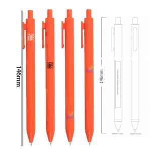 Bolígrafos de Plástico al por Mayor, Color Caramelo, Económicos, Multicolores, Recubiertos de Goma, para Regalos, con Logotipo Personalizado Impreso, para Papelería - Product Image 2