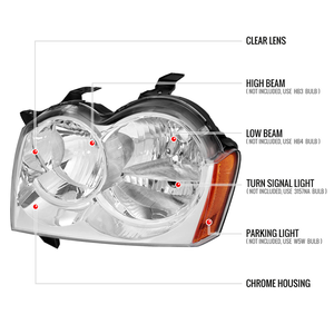 Faro Delantero LED OE AURON Nuevo de 32V 6000K 60W 6000 Lúmenes, Luz Baja para Jeep Grand Cherokee 2005-2007, Venta al Por Mayor, Nuevo OE - Product Image 3