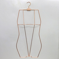 Cintres personnalisés avec logo pour vêtements adultes et enfants, présentoir en métal doré pour maillots de bain et sous-vêtements, pour armoire et magasin