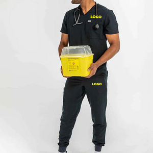 Scrubs pour hôpitaux Scrubs médicaux extensibles respirants Fabricants Scrubs médicaux de taille de couleur personnalisée Uniformes d'infirmière pour hommes pour l'hôpital - Product Image 4