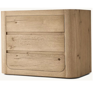 OSLO CLOSED NIGHTSTAND rh FURNITURE Modern Luxury NightStand Closed <b>Bedroom</b> Nightstands With Drawer - Product Image 5