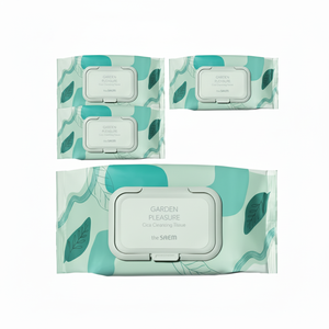 Salviette Detergenti Profumate The Saem Garden Pleasure Cica, Offerta Speciale, 100 Fogli per Confezione, 4 Confezioni - Product Image 1