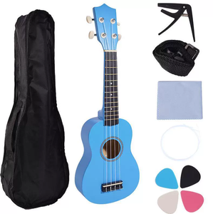 Kit per principianti di Ukulele in legno di basso Soprano-Ukulele per <span class=keywords><strong>chitarra</strong></span> da 21 "con borsa da concerto <span class=keywords><strong>e</strong></span> accessori per <span class=keywords><strong>chitarra</strong></span> - Product Image 5