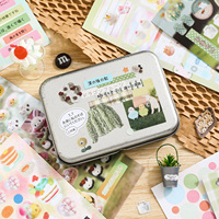 SIMNO 25 pages, livre d'autocollants de compilation de style japonais, autocollants esthétiques mignons pour scrapbooking, artisanat