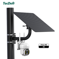 Système solaire hors réseau Tecdeft de haute qualité, complet, prêt à l'emploi, 20W 30Ah, contrôleur MPPT, étanche IP65, batterie Lifepo4 pour CCTV