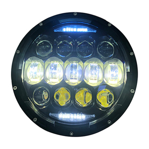Offre Spéciale 10000 lumen 7 pouces rond H4 LED phare 130 w avec <span class=keywords><strong>Clignotant</strong></span> Ambre Pour Land Rover <span class=keywords><strong>Lada</strong></span> <span class=keywords><strong>Niva</strong></span> 4x4 hummer h1 h2 - Product Image 4