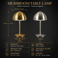 Lampe de centre de table moderne en métal et acrylique, à LED, sans fil, pour mariage, présentation de gâteaux, coin desserts, banquets et fêtes