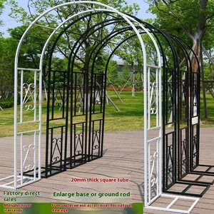 Nouveau support de fleur en fer forgé extérieur Rose vigne petite arche cour décoration Support jardin plante escalade cadre Nature - Product Image 5