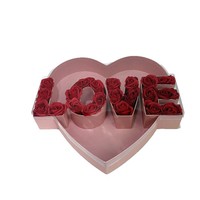 Neue Herzförmige LOVE PVC-Fensterdeckel-Box mit Vollsichtfenster für Blumen, Geschenkbox, Blumenbox, Hochzeits-Gastgeschenkbox