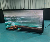 Table de DJ portable avec écran vidéo LED, façade de table de DJ pliable pour les événements de clubs de musique