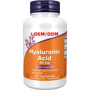 50 mg Hyaluronic Acid 120 Veg Capsules with MSM Joint Support 120 Veg Capsules