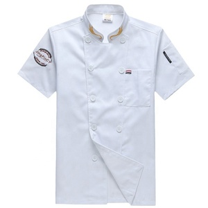 Abbigliamento <span class=keywords><strong>da</strong></span> <span class=keywords><strong>Lavoro</strong></span> Estivo per Chef Uomo, Set Tessuto a Maniche Lunghe/Corte per Hotel, Ristoranti, Pasticcerie, Cucine e Catering - Product Image 5