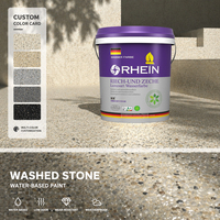 Revêtement Liquide RHEIN en Résine pour Pierre Lavée, Durable, Séchage Rapide, pour Allées, Sols et Murs, Perméable à l'Eau, 5-8kg/m, Inoxydable