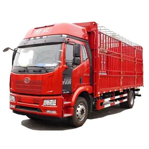 중국 부티크 중고차 구매 Faw JJJ6L Zhongka Chuangfu 220 마력 4X2 6.8 미터 창고 트럭 배달 트럭