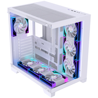LOVINGCOOL 2026 Nouveau Boîtier PC Gaming ATX Tour d'ordinateur de bureau avec panneau en verre, ventilateur RGB Sea Room, en stock