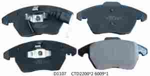 D1107 FDB1641 GDB1550 pièces automobiles plaquette de frein de voiture plaquettes de rupture en céramique arrière pour AUDI - Product Image 2