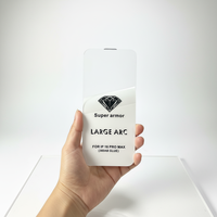 Protection d'écran en verre trempé sans bordure de 0,4 mm, nouvelle technologie, pour iPhone 12 Pro Max, film pour téléphone portable