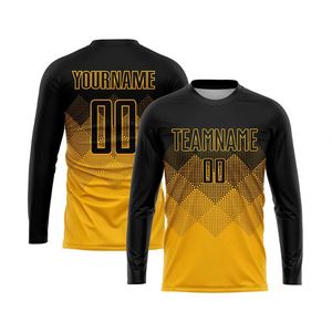 Breathable Lightweight <b>Long</b> Sleeve Soccer Jersey Gradient Football Shirt Performance Sportswear for Team Training League <b>Matches</b> - Product Image 1