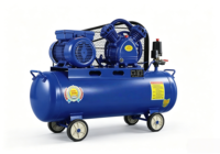 Compresseur d'air à piston haute pression portable en cuivre pur 8 bars 1,5 kW V-0,17, usage industriel, entraînement par courroie
